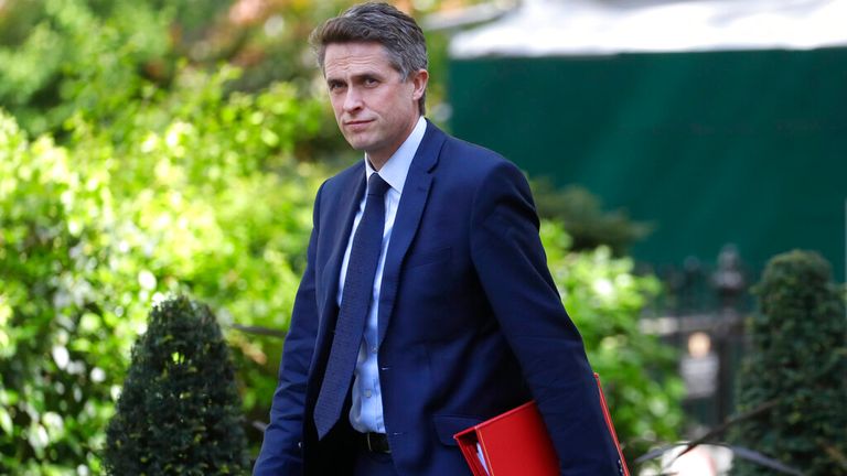 Sir Gavin Williamson. Pic: AP