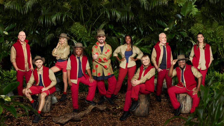 I'm A Celebrity... Get Me Out Of Here!  2022 contestants.  Photo: ITV