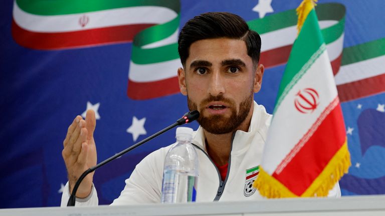 Alireza Jahanbakhsh and his teammates play England in their first game
