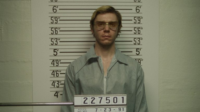 Evan Peters as Jeffrey Dahmer  in Monster: The Jeffrey Dahmer Story. Pic: Netflix