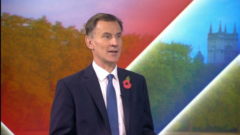 Chancellor Jeremy Hunt says everyone will be paying higher taxes, but there is 'only so much we can ask'  from people on the lowest incomes.