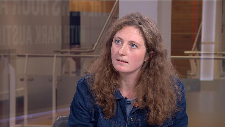 Just Stop Oil protester Indigo Rumbelow was questioned by Sky's Mark Austin about the tactics used by environmental activists.