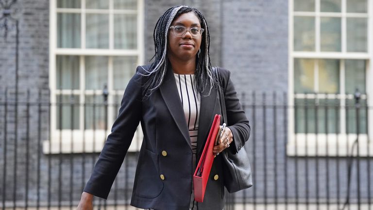 International Trade Secretary Kemi Badenoch leaving 10 Downing Street,
