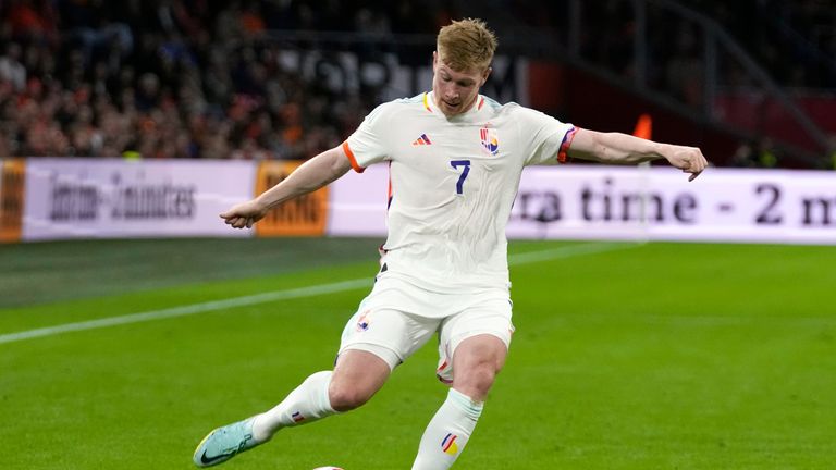 Kevin De Bruyne during the UEFA Nations League soccer match between the Netherlands and Belgium at the Johan Cruyff ArenA in Amsterdam, Netherlands, on Sept. 25, 2022
PIC:AP