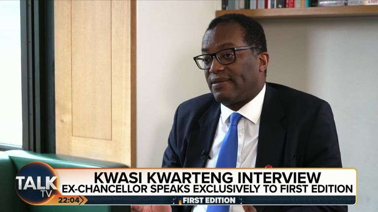 Kwasi Kwarteng tells Talk TV he warned Liz Truss not to push agenda to quickly
