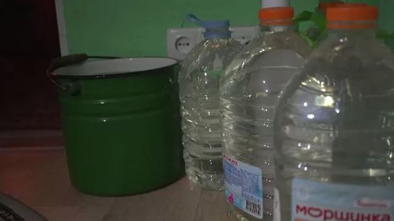 Water stored in Kyiv apartment