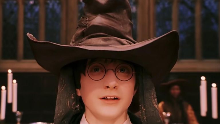 Leslie Phillips voices Sorting Hat in Harry Potter and the Philosopher&#39;s Stine