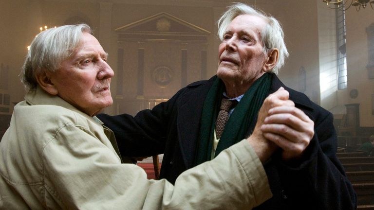 Leslie Phillips was nominated for a BAFTA for his performance in Venus, co-starring Peter O'  Toole.  Photo: Miramax Films