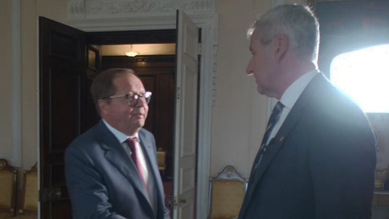 Sky&#39;s Mark Austin meets Russian ambassador the UK, Andrei Kelin