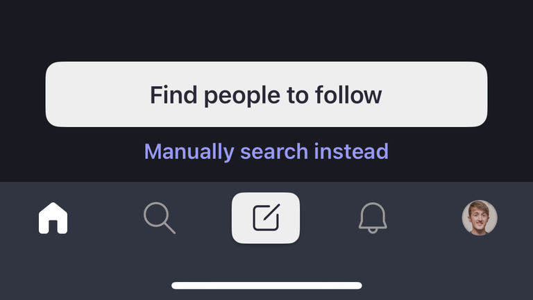 Mastodon will offer to find some people for you to follow