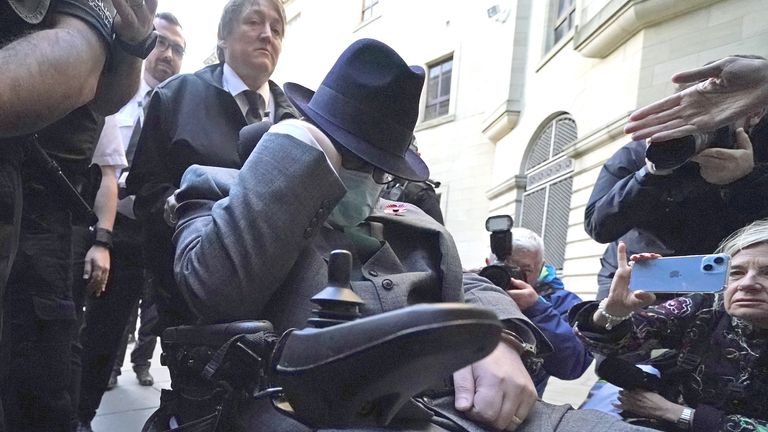 Defendant in Nicholas Rossi extradition case arrives at Edinburgh Sheriff and Magistrates Court ahead of a decision from US authorities as they attempt to extradite a man they believe to be rapist Nicholas Rossi, who allegedly fled the country in 2017 Charges of identity theft and fraud, and sexual assault charges in Utah in 2008. The man, who goes by at least ten other aliases, including Nicholas Alahverdian and Arthur Knight, denies being Rossi. Image date: Friday 11 November 2022.