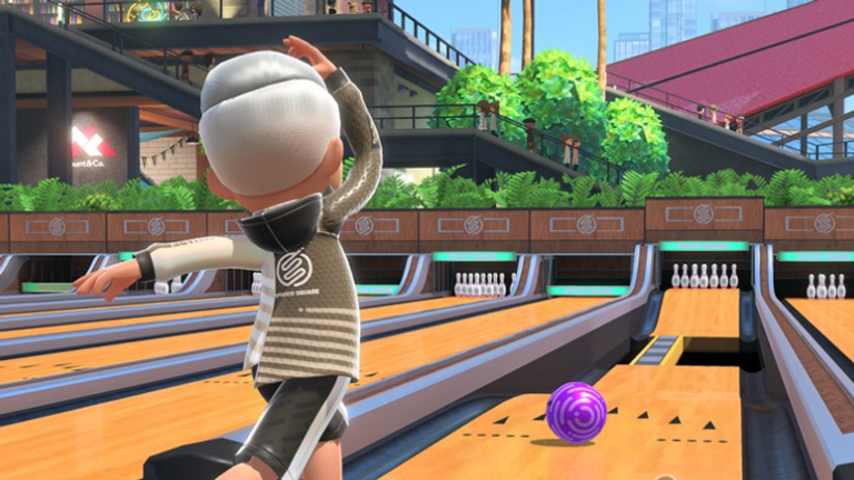 Bowling is one of the highlights of Nintendo's return to sports games.  Photo: Nintendo