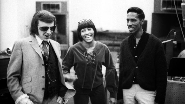 Phil Spector with Ike and Tina Turner. Pic: Sky UK/1960 Ray Avery/ Premium Archive