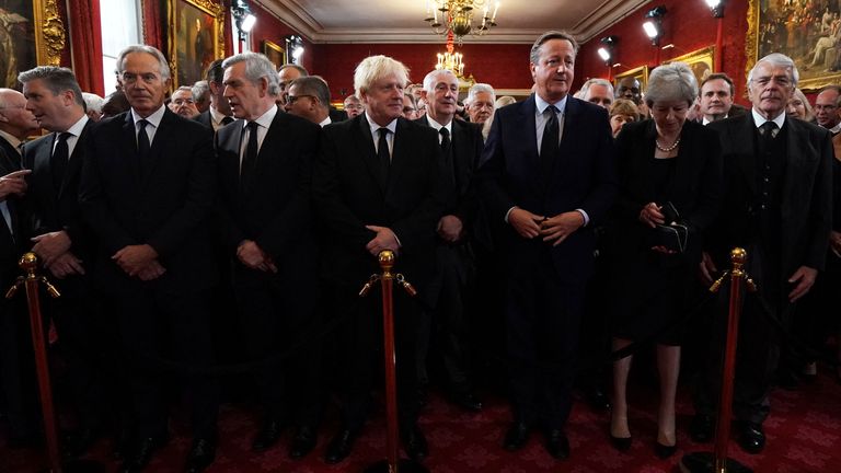 From left: Keir Starmer, Tony Blair, Gordon Brown, Boris Johnson, David Cameron, Theresa May and John Major