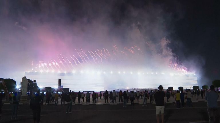 Fireworks open World Cup in Qatar