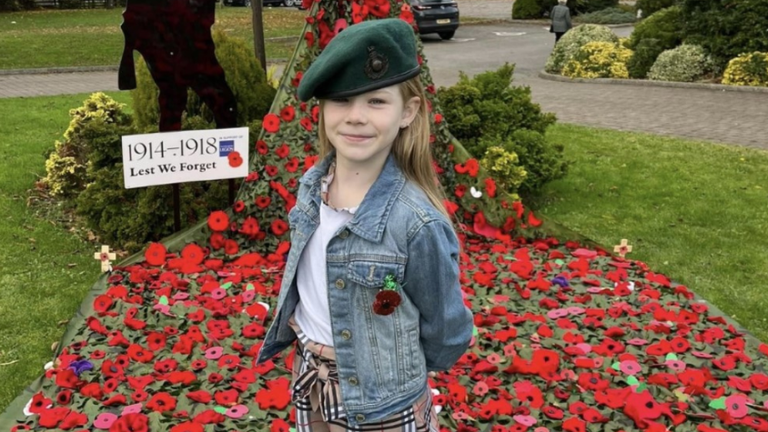 Scotty&#39;s Little Soldiers member Luca-Beau&#39;s dad, CSgt Jamie Pallister, died before she was born. Pic: Scotty&#39;s Little Soldiers