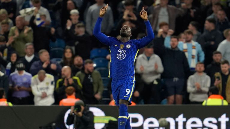 Romelu Lukaku during his time at Chelsea. Pic: AP