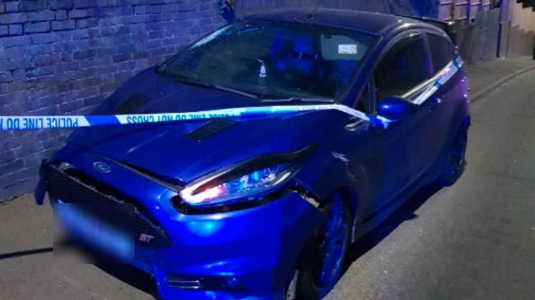 Ryan Selby&#39;s car. Pic: Sussex Police