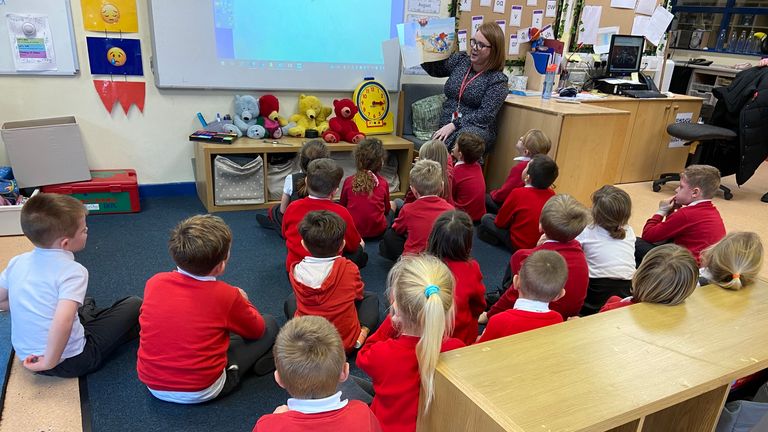 Class at Cooper Perry Primary School, Staffordshire