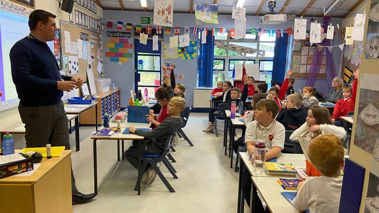 Class at Cooper Perry Primary School, Staffordshire