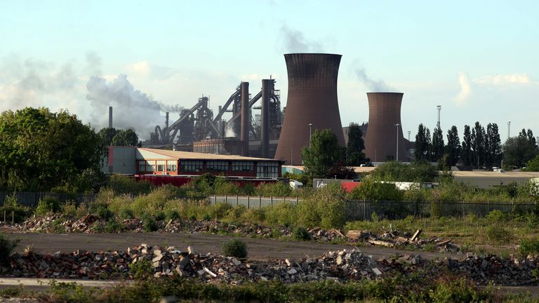 FILE PHOTO: A general view shows the British Steel works in Scunthorpe, Britain, May 21, 2019. REUTERS/Scott Heppell/File Photo
