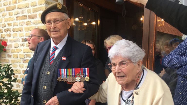 Reg Pye, 99, reunited with Huguette, 92, after first meeting back in June 1944