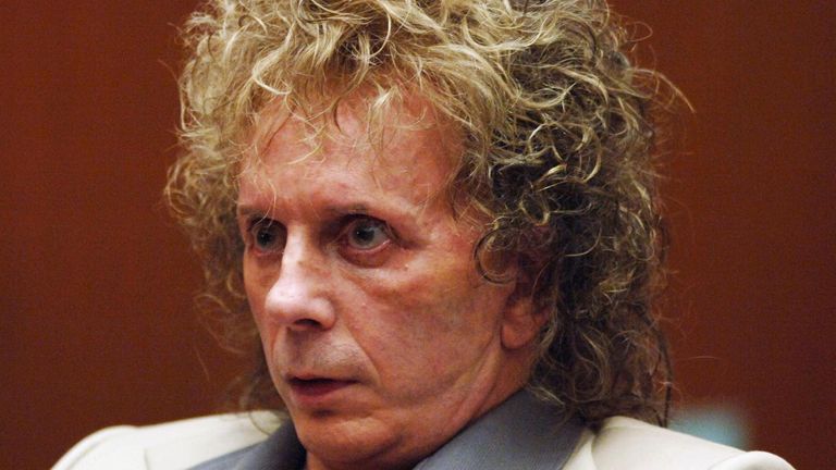 Phil Spector. Image: Sky UK/Photoshot/Everett Collection