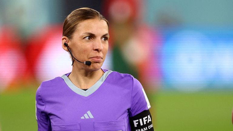 Stephanie Frappart will become the first woman to officiate a men&#39;s World Cup match