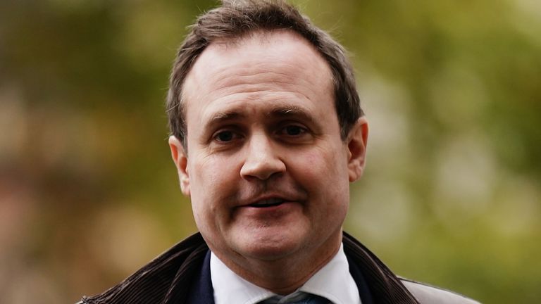 Security Minister Tom Tugendhat arrives at Westminster Magistrates&#39; Court in London