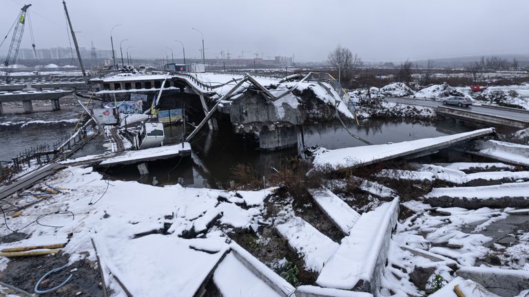 Destruction in Kyiv