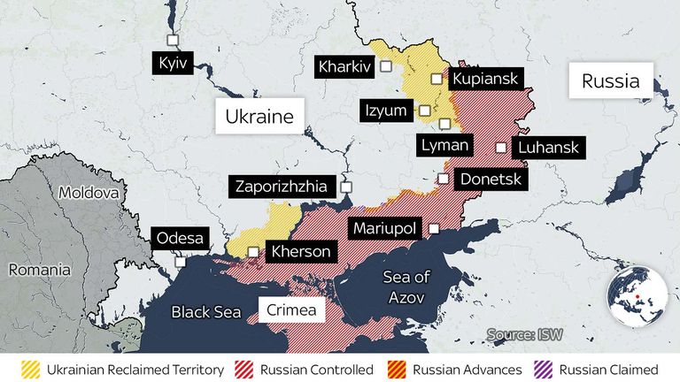 Ukraine map, day 267