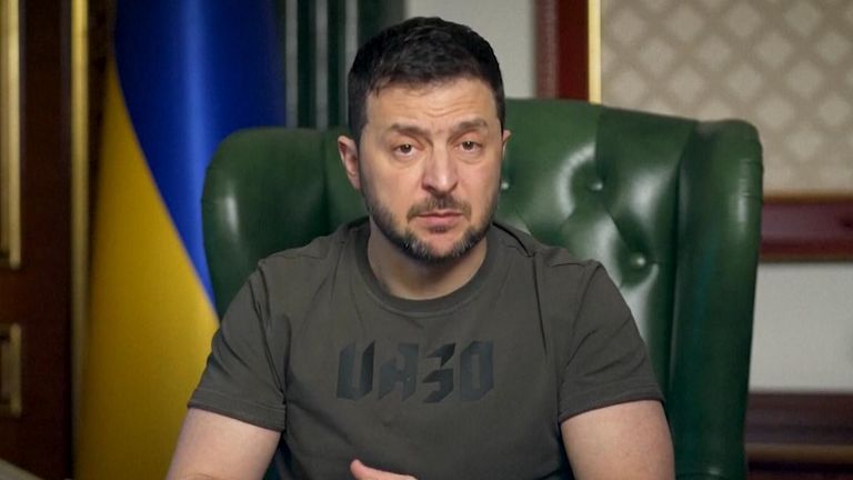 Volodymyr Zelenskyy says UK can lead to justice for Ukrainian people