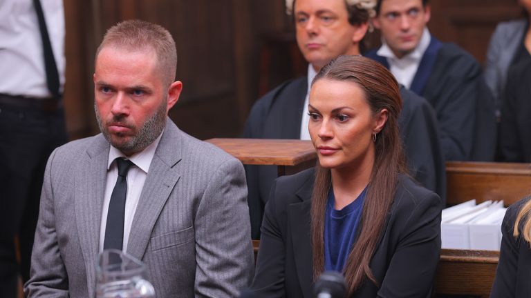 Wayne Rooney played by Dion Lloyd and Coleen Rooney played by Chanel Cresswell. Pic: Channel 4