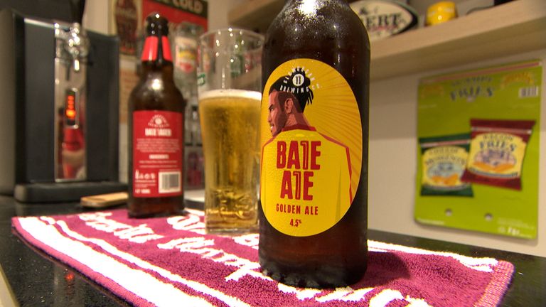 Huw Hudson&#39;s bottle of Bale Ale