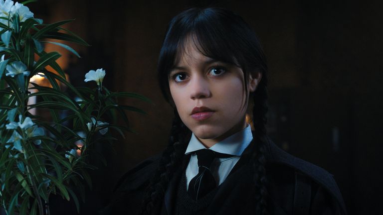 Wednesday Addams returns in her own Netflix series, played by actor Jenna Ortega. Credit: Courtesy of Netflix