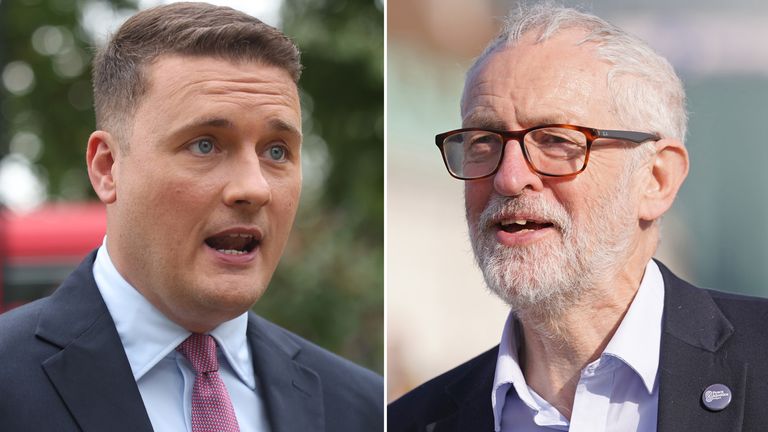 Wes Streeting and Jeremy Corbyn