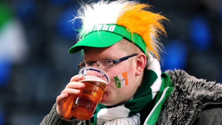 Republic of Ireland fans before the FIFA World Cup 2014 Qualifier match in 2014