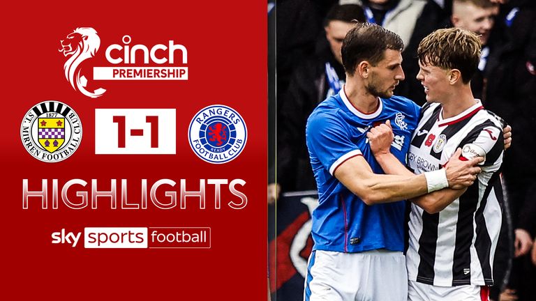 St Mirren 1-1 Rangers | Scottish Premiership highlights