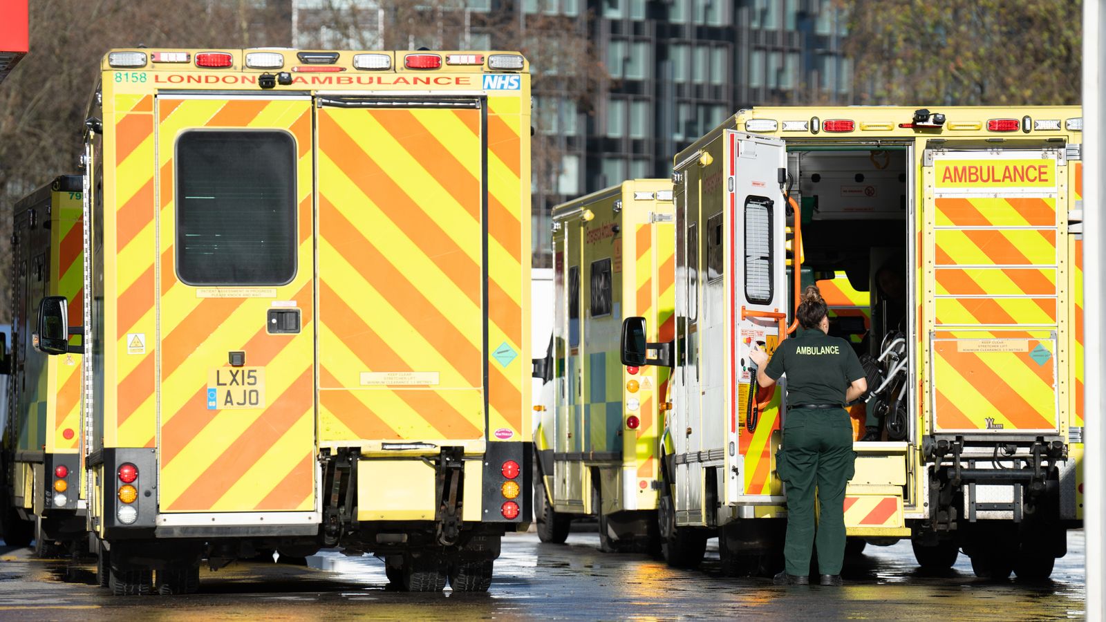 Ambulance workers stage mass walkout - as NHS leaders say they cannot guarantee patient safety
