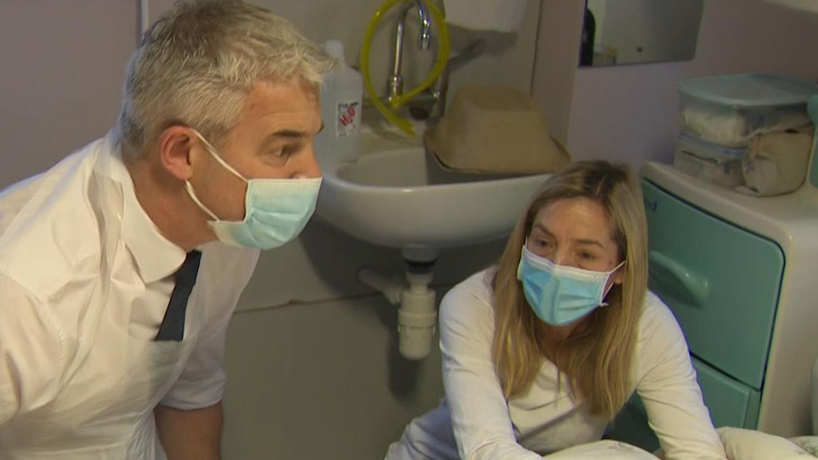 'NHS staff are worked to the bone': Health secretary Steve Barclay challenged by mother during hospital visit