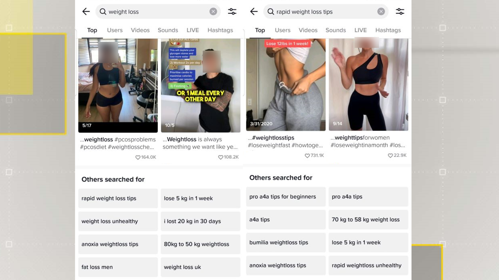 TikTok suggests eating disorder and selfharm content to new teen(01)