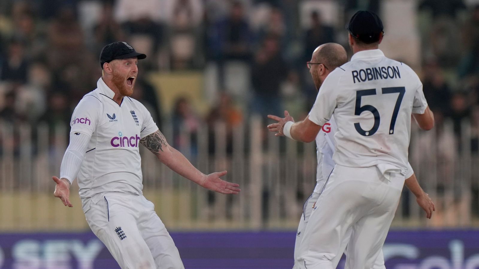 England’s cricketers record historic win by beating Pakistan by 74 runs in Rawalpindi