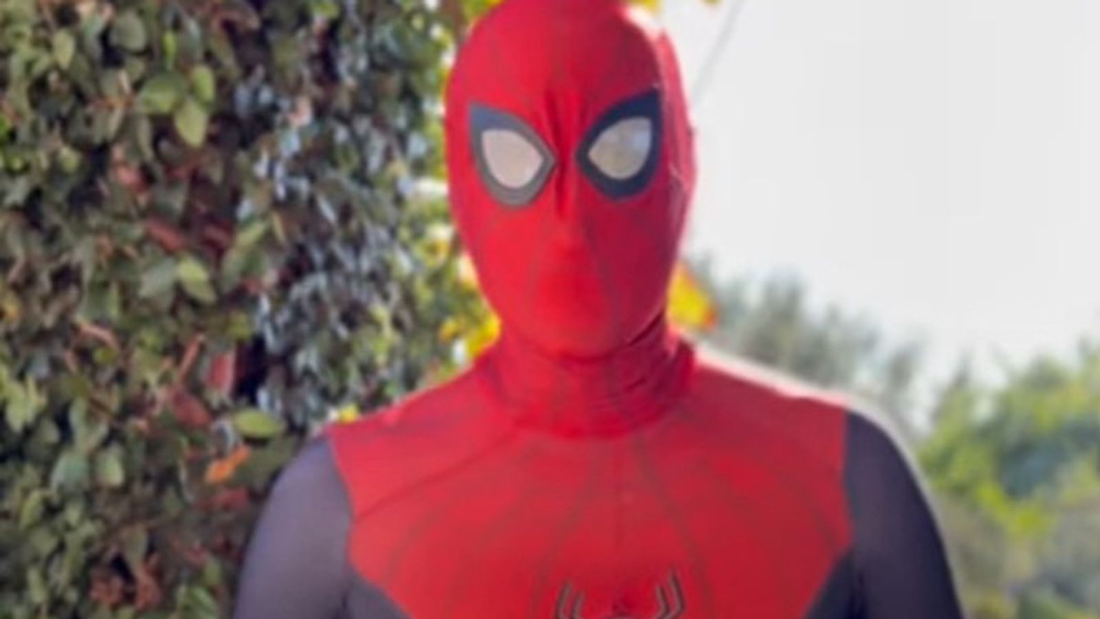 Prince Harry sends Christmas message to bereaved military children - while dressed as Spider-Man