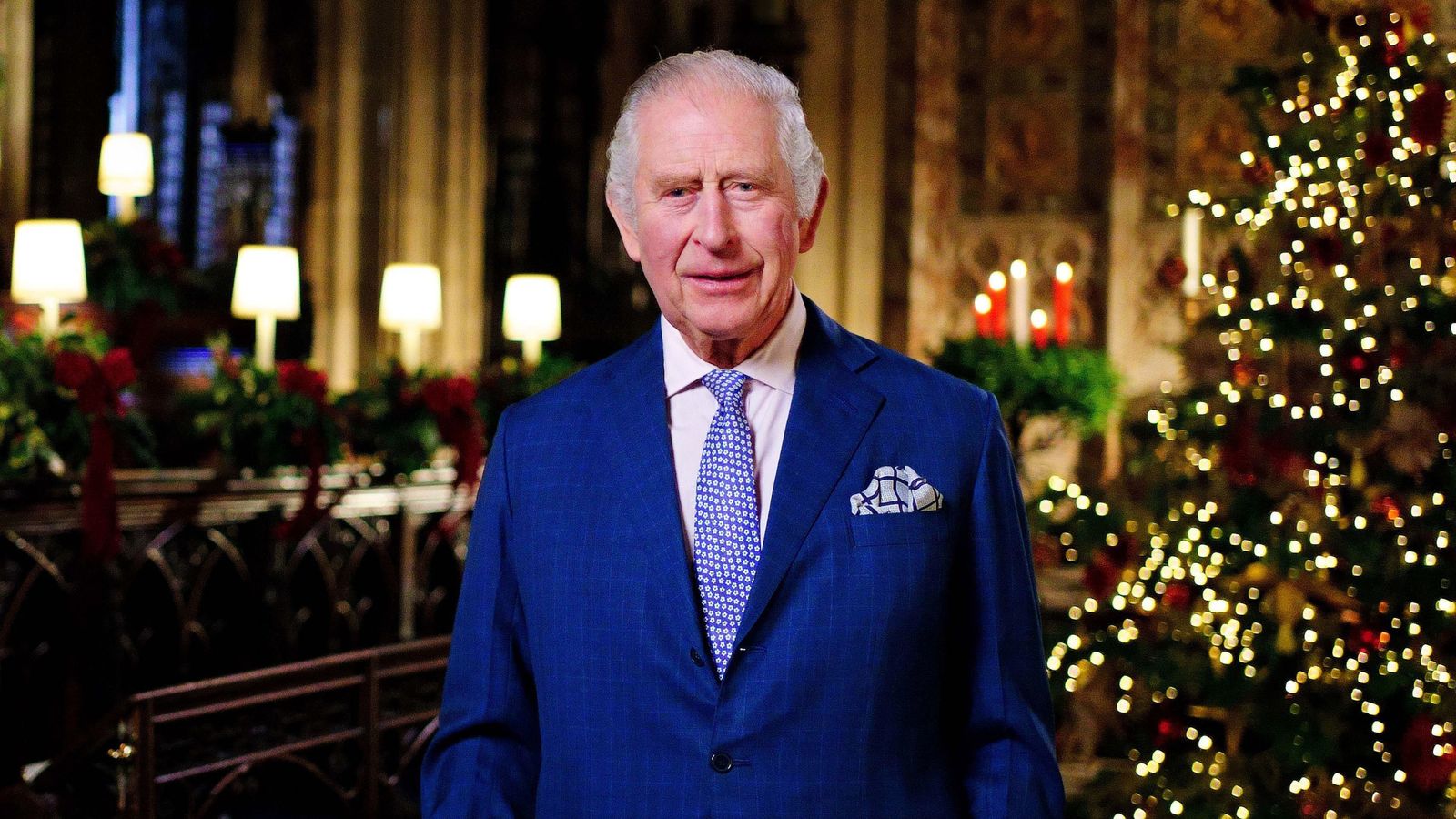 Picture King Charles enregistrant son premier message de Noël |  Nouvelles du Royaume-Uni