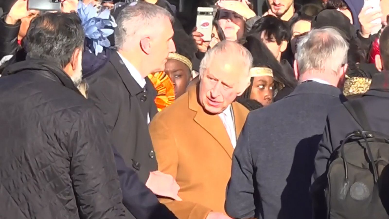 Man arrested after egg thrown at the King during Luton visit
