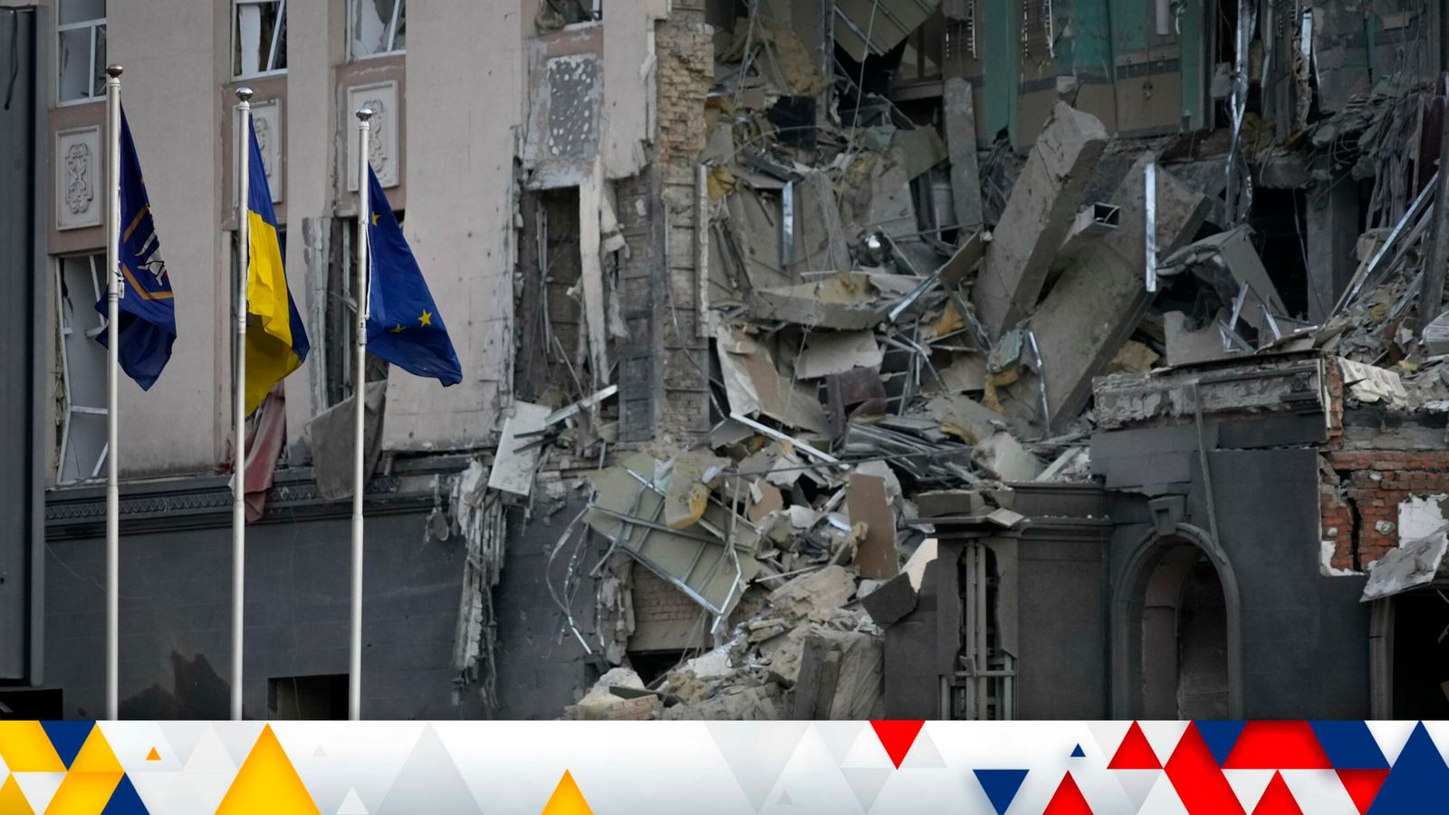 Drone debris hits Kyiv district; Ukrainian forces shell Russian military quarters | War latest