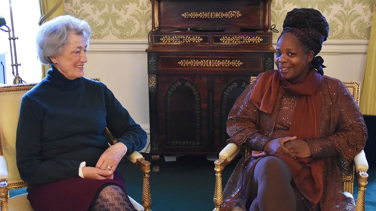Lady Susan Hussey and Ngozi Fulani have meeting 'filled with warmth and understanding'