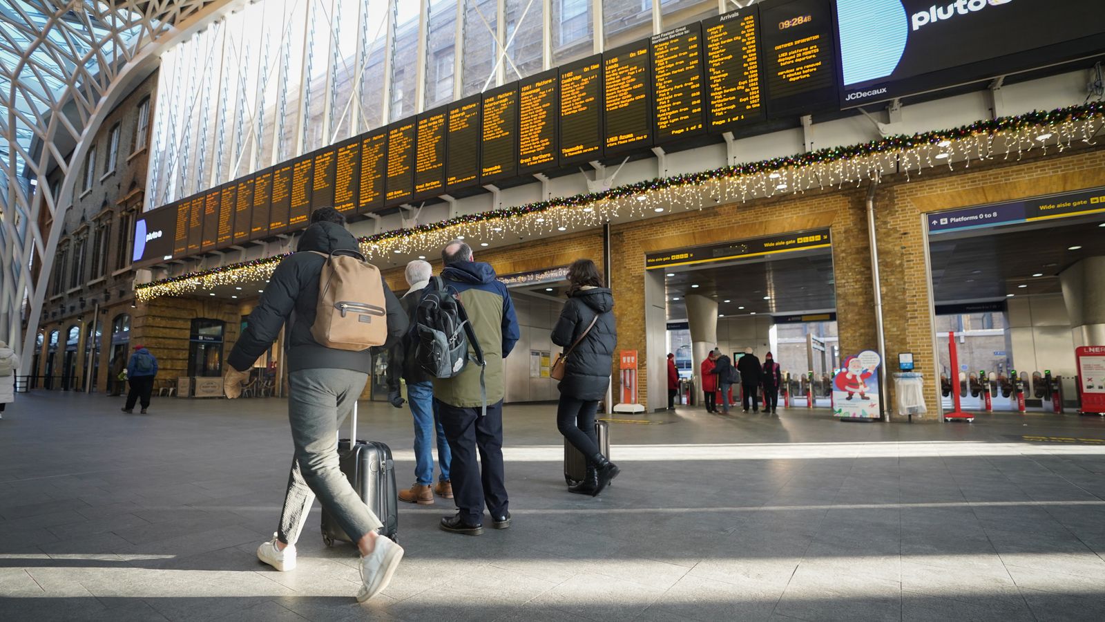 Rail strikes: Christmas Eve travel misery as more walkouts begin