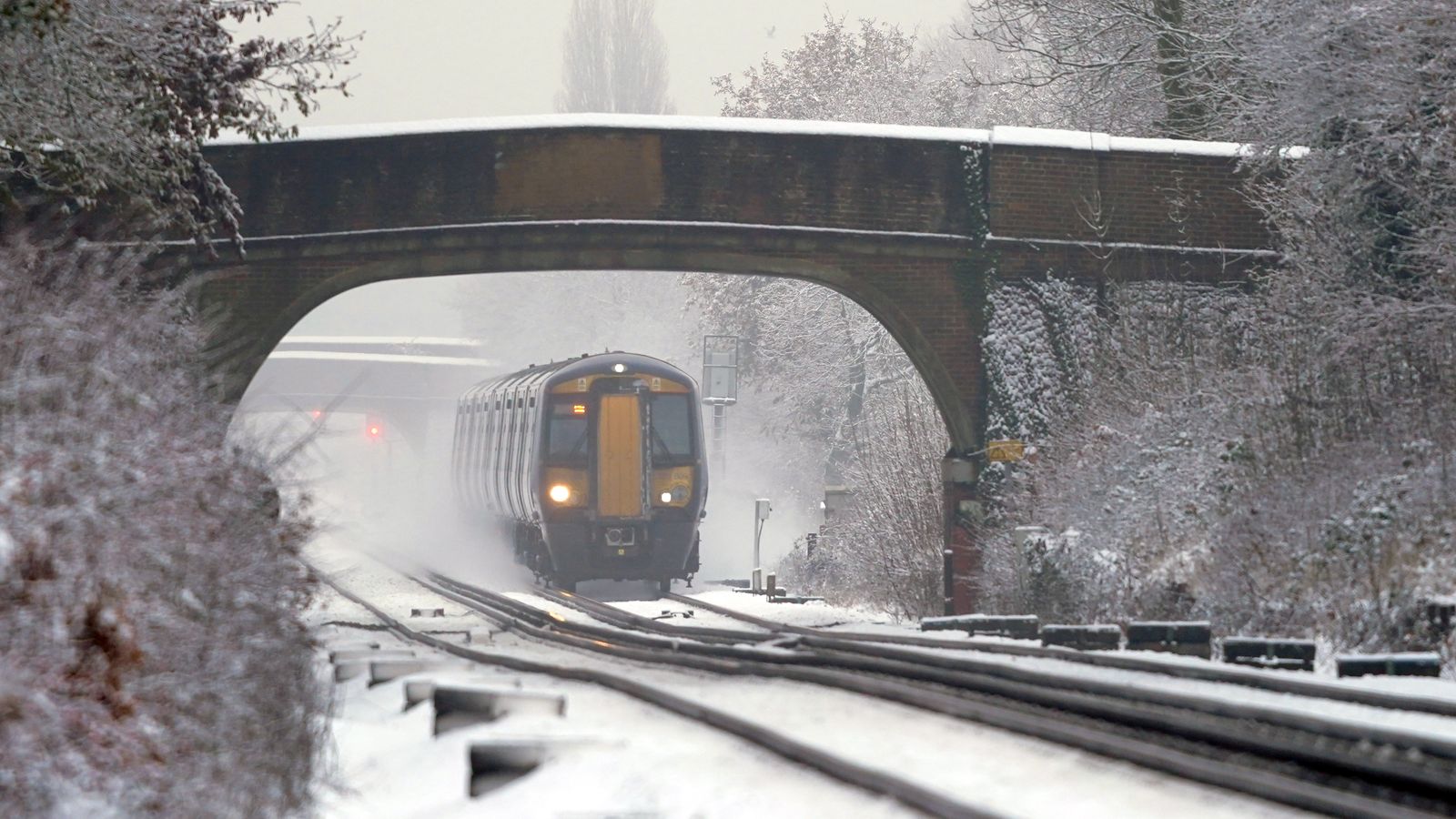 'Significant' disruption as rail strikes begin and freezing weather continues to grip UK