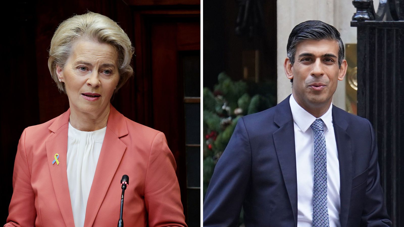 EU's Ursula von der Leyen 'very confident' NI Protocol solution can be found after 'encouraging' meetings with Rishi Sunak